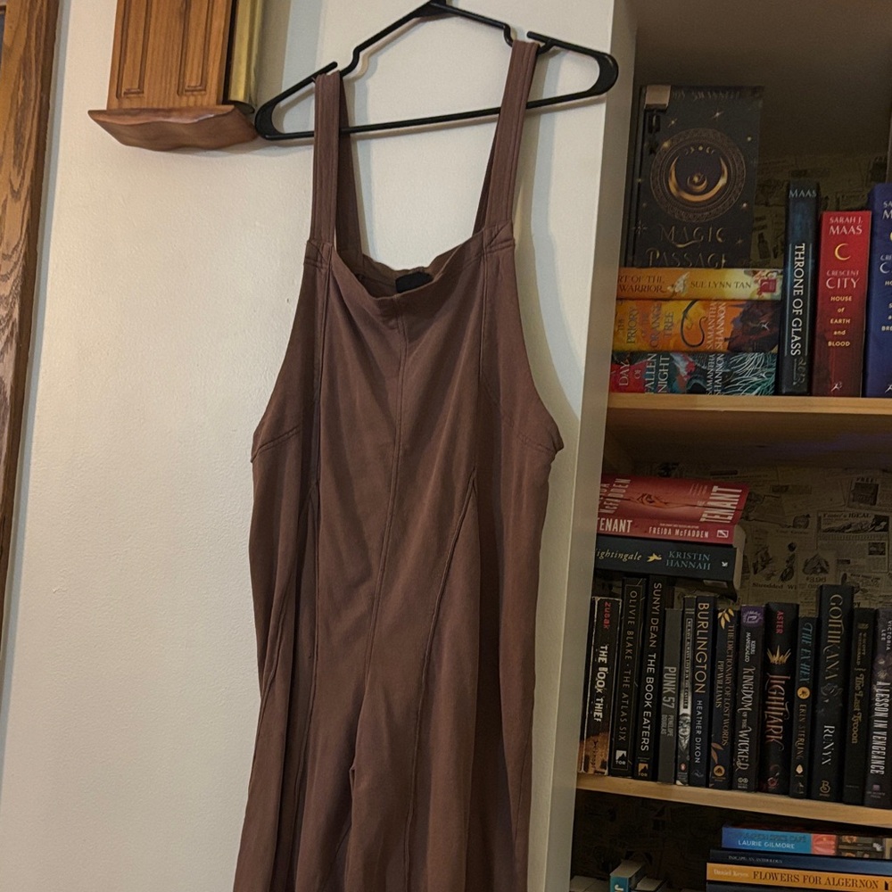 Brown Sleeveless Jumpsuit